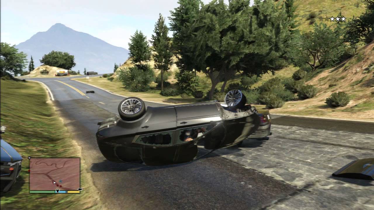 GTA V el accidente más espectacular