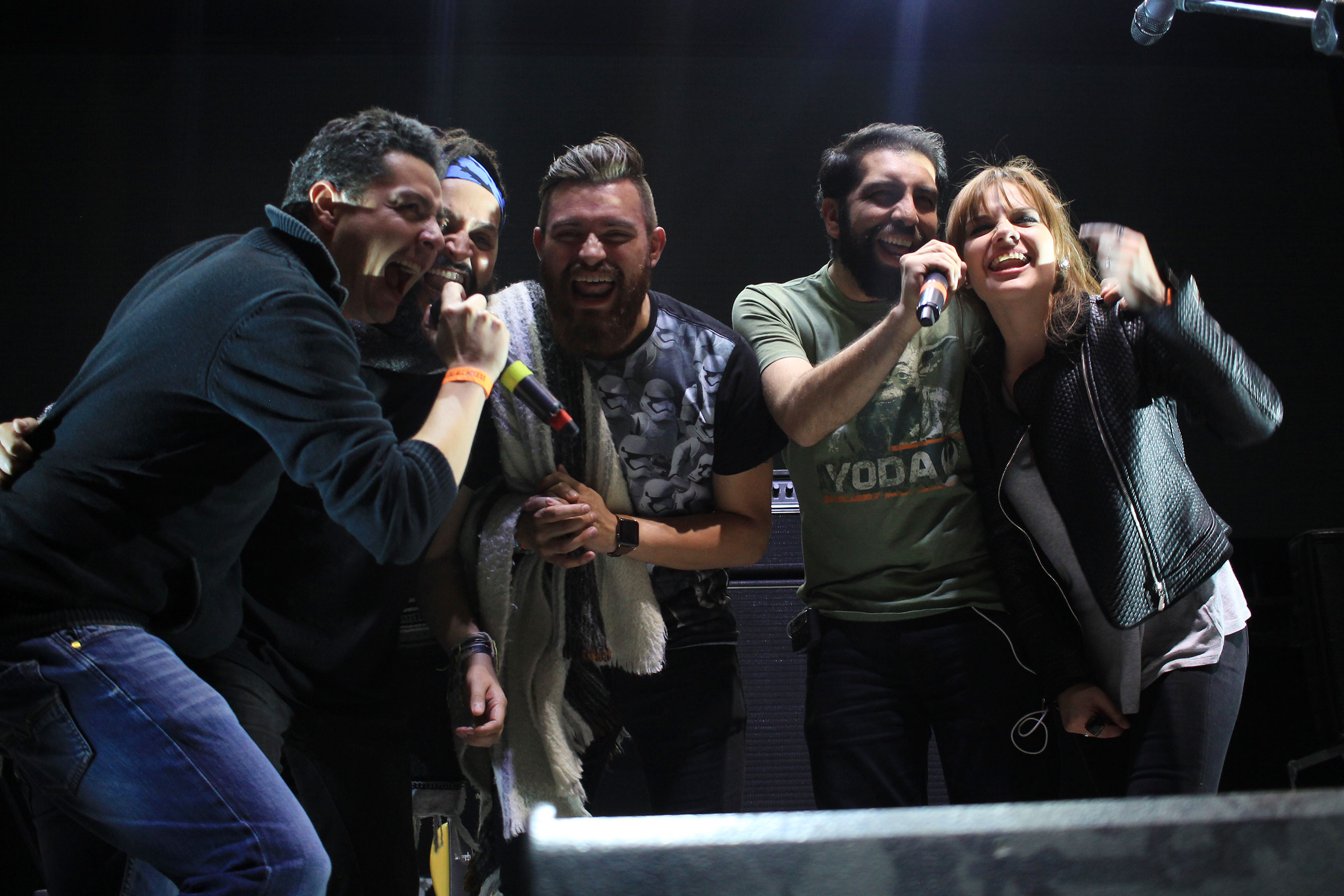 El equipo de Radioacktiva en el Jingle Bell Rock