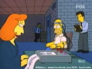 Thumbnail vídeo youtube: Los Simpsons "Detector de Mentiras"