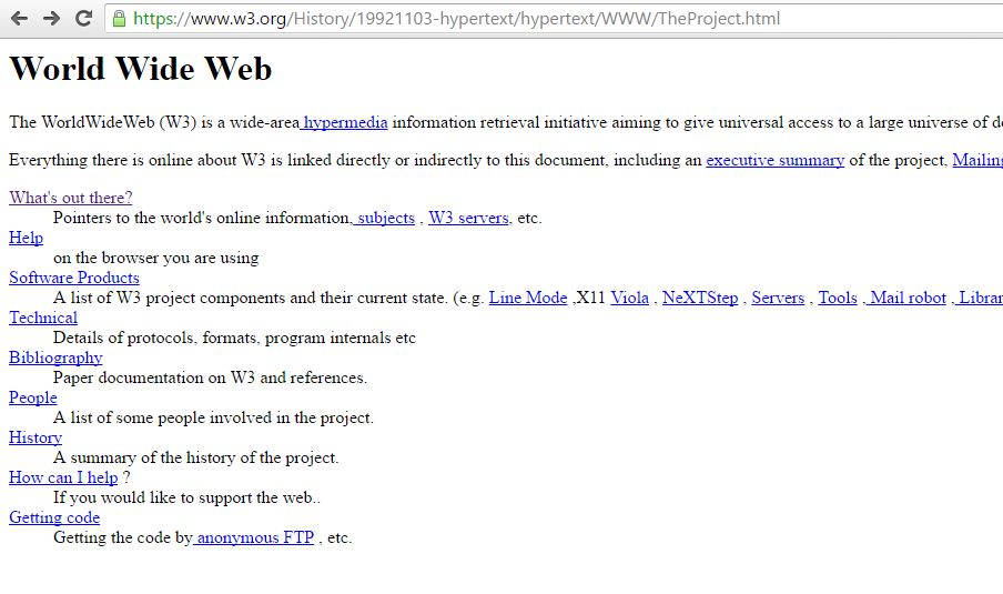 Imagen: https://www.w3.org/History/19921103-hypertext/hypertext/WWW/TheProject.html