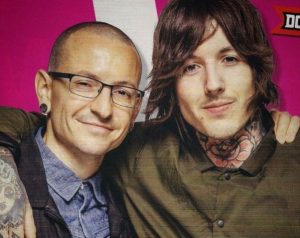 Oliver Sykes and Chester Bennington