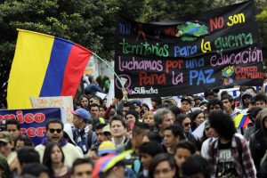MARCHA ESTUDIANTIL QUE SE UNE AL PARO AGRARIO NACIONAL