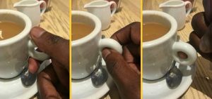 ESTA TAZA NO FUE HECHA PARA DEDOS NORMALES