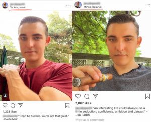 Cuando intentas mostrar que viajas mucho pero se te olvida variar el fondo