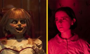 Annabelle le hizo sangrar la nariz. La actriz Mckenna Grace, quien interpreta a la hija de los Warren, comentó que mientras estaban filmando Annabelle (2019) las luces del set se apagaron por un momento. Mientras estaban en la oscuridad ella dijo en tono de broma: “Annabelle, ¿estás ahí?”; Cuando las luces volvieron ella estaba sangrando de la nariz. Pudo haber sido producto de alguna alergia, pero todos quedaron espantados cuando la vieron en ese estado.
