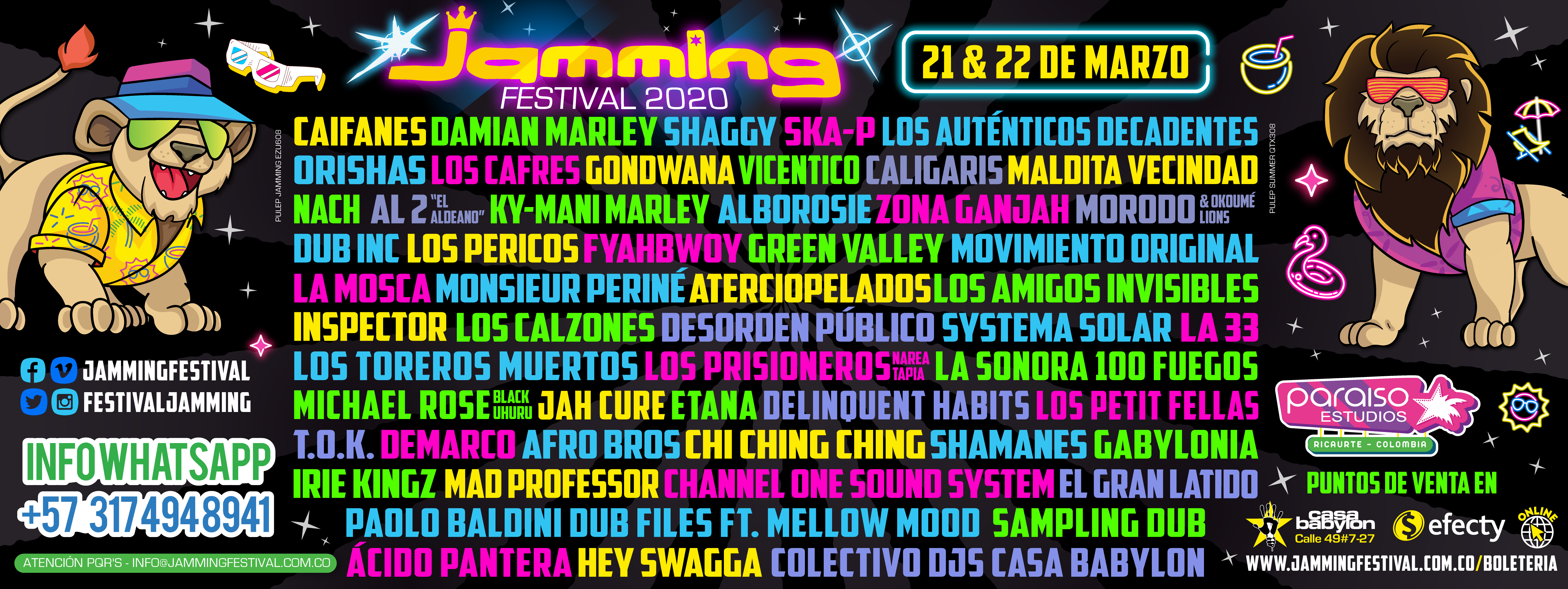 ¡JAMMING FESTIVAL 2020! Toda la información que necesita saber sobre la novena edición del festival