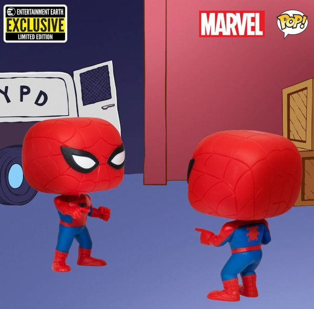 Funko anuncia figura de Spiderman apuntando a otro Spiderman