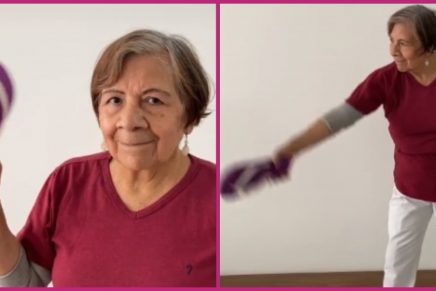 Abuela se vuelve famosa por hacer un tutorial de "chancletazo" en TikTok