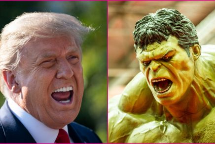 Video: 'Hulk' destruye la estrella de la fama de Donald Trump