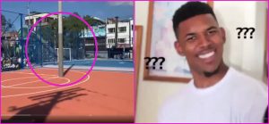 "Una colombianada más": construyen cancha con un poste en la mitad