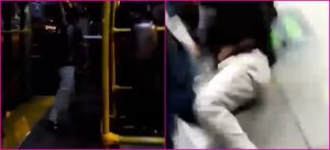 VIDEO: Sujeto entró a buscar pelea en Transmilenio y lo sacaron a puños