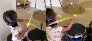 Bebé de 2 años sorprende al mundo con su increíble talento en la batería