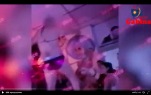 (Video) Servidoras públicas fueron pilladas en fiesta con strippers