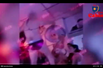 (Video) Servidoras públicas fueron pilladas en fiesta con strippers