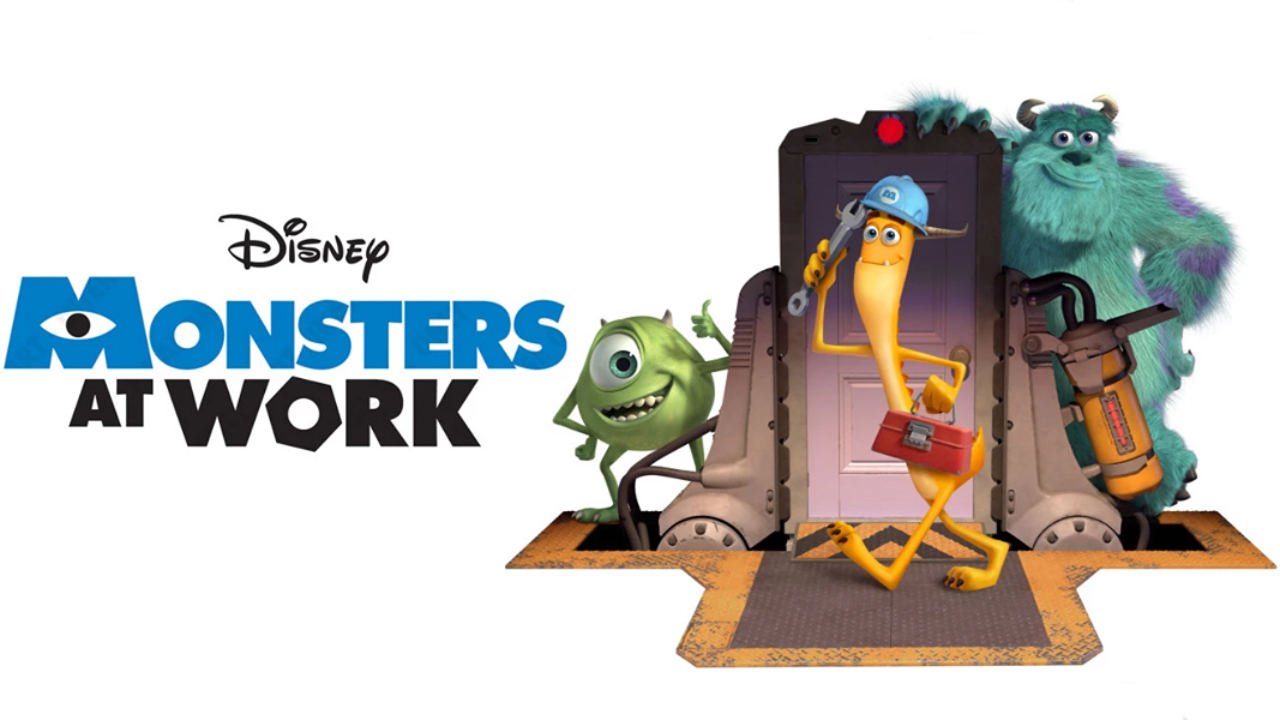 Monsters at work. Monsters at work персонажи. Monsters at work poster. Monster at work PNG.
