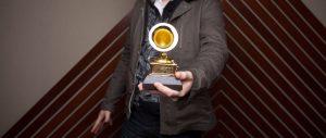 Recording Artist Showing Off Award