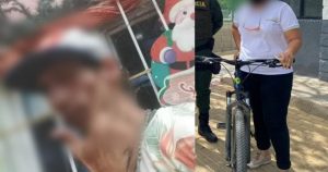 Ladrón intimidó a su víctima tan solo con su cara y le robó la bicicleta