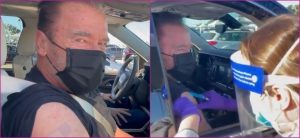 "Ven conmigo si quieres vivir": Arnold Schwarzenegger recibe la vacuna de COVID-19