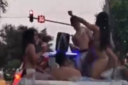 VIDEO: polémico 'jacuzzi móvil' se vuelve tendencia en redes sociales
