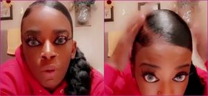 No se mueve mujer utilizó pegante en vez de laca para el pelo