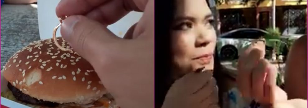 ¿Fail Esconde anillo de matrimonio en hamburguesa y recibe burlas de su novia