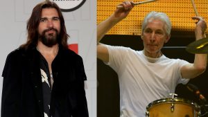 Juanes y Charlie Watts