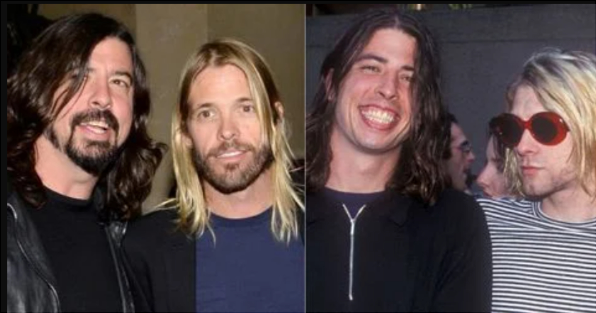 Dave Grohl, Taylor Hawkins y Kurt Cobain
