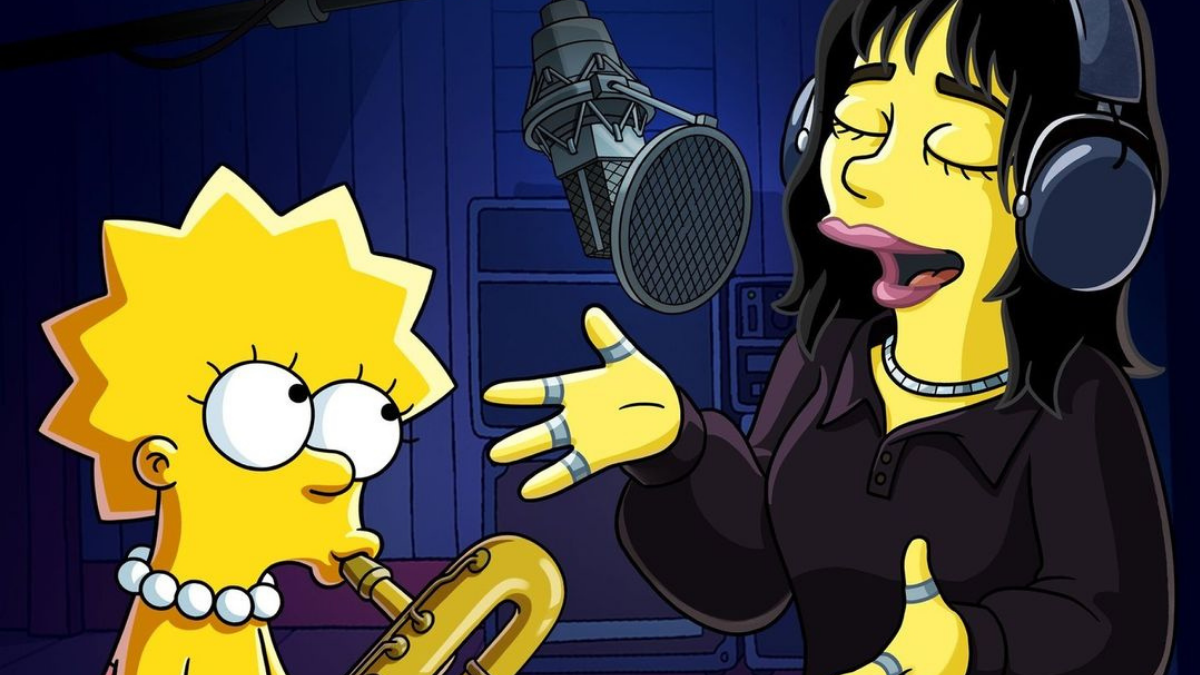Billie Eilish conoce a Lisa en reciente capítulo de los Simpson