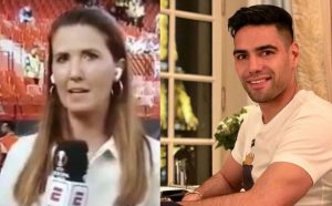Periodista se equivoca al decir el nombre de Falcao y suelta madrazo en pleno en vivo