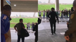 Hinchas de Nacional recibieron con cánticos y ‘madrazos’ a los futbolistas de Millonarios en Medellín