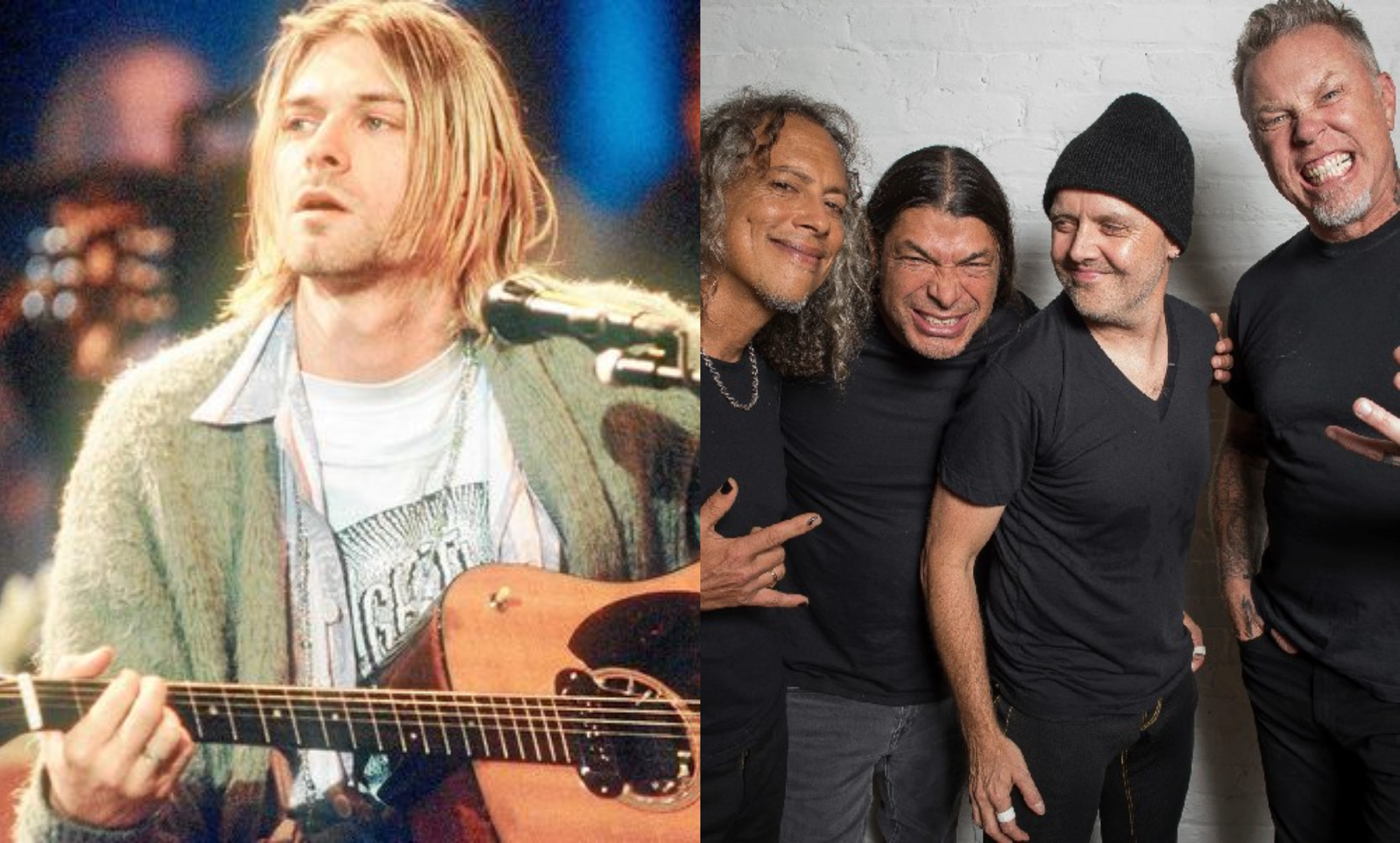 Kurt Cobain y Metallica