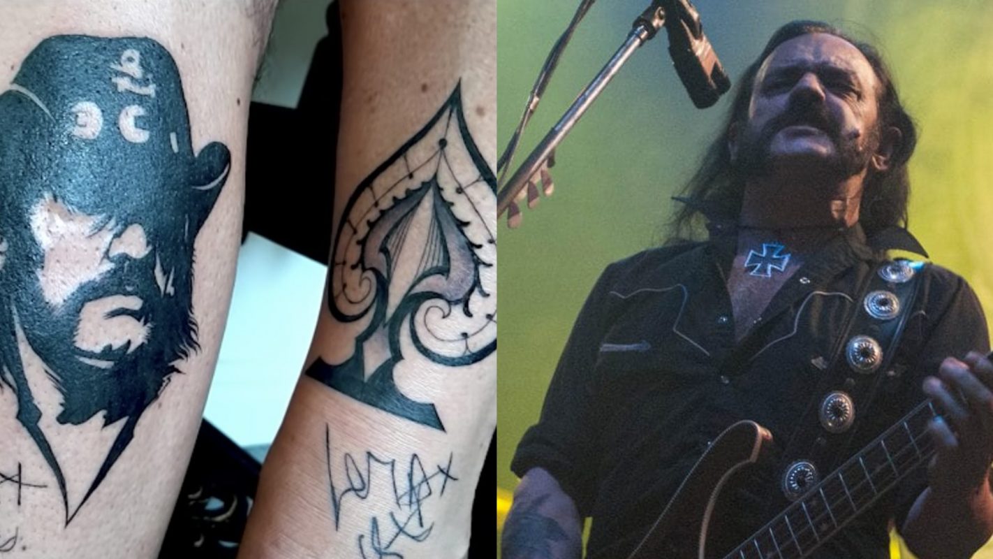 Lemmy Kilmester tatuajes con cenizas