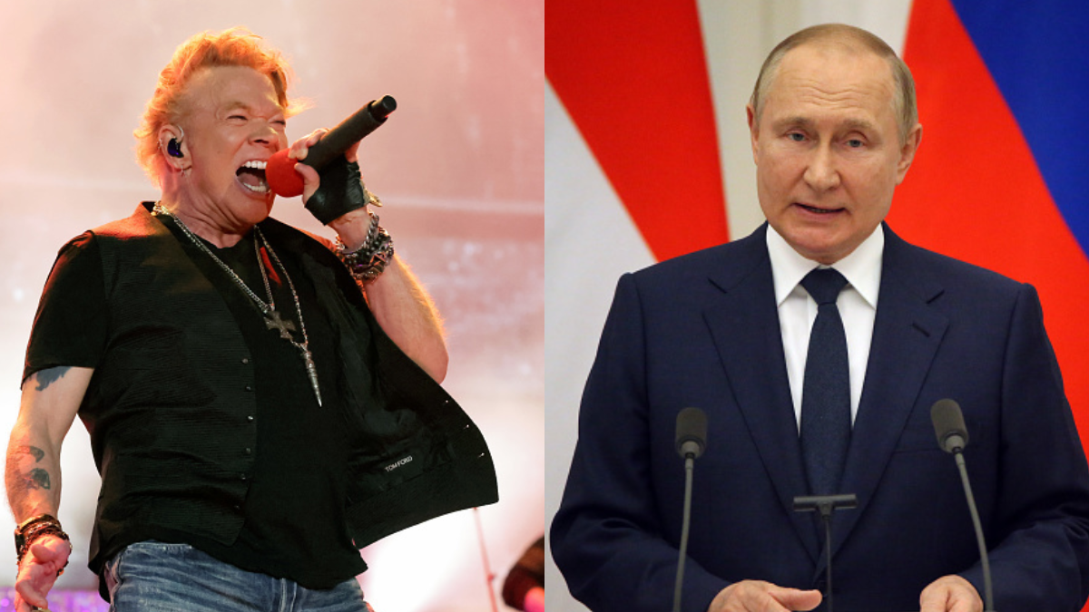 Axl Rose se despacha contra Vladimir Putin y lo llama “mentiroso y asesino”
