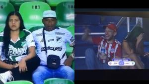 ‘Con las manos en la masa’: hinchas de la Liga Betplay en aprietos tras ser captados por una cámara