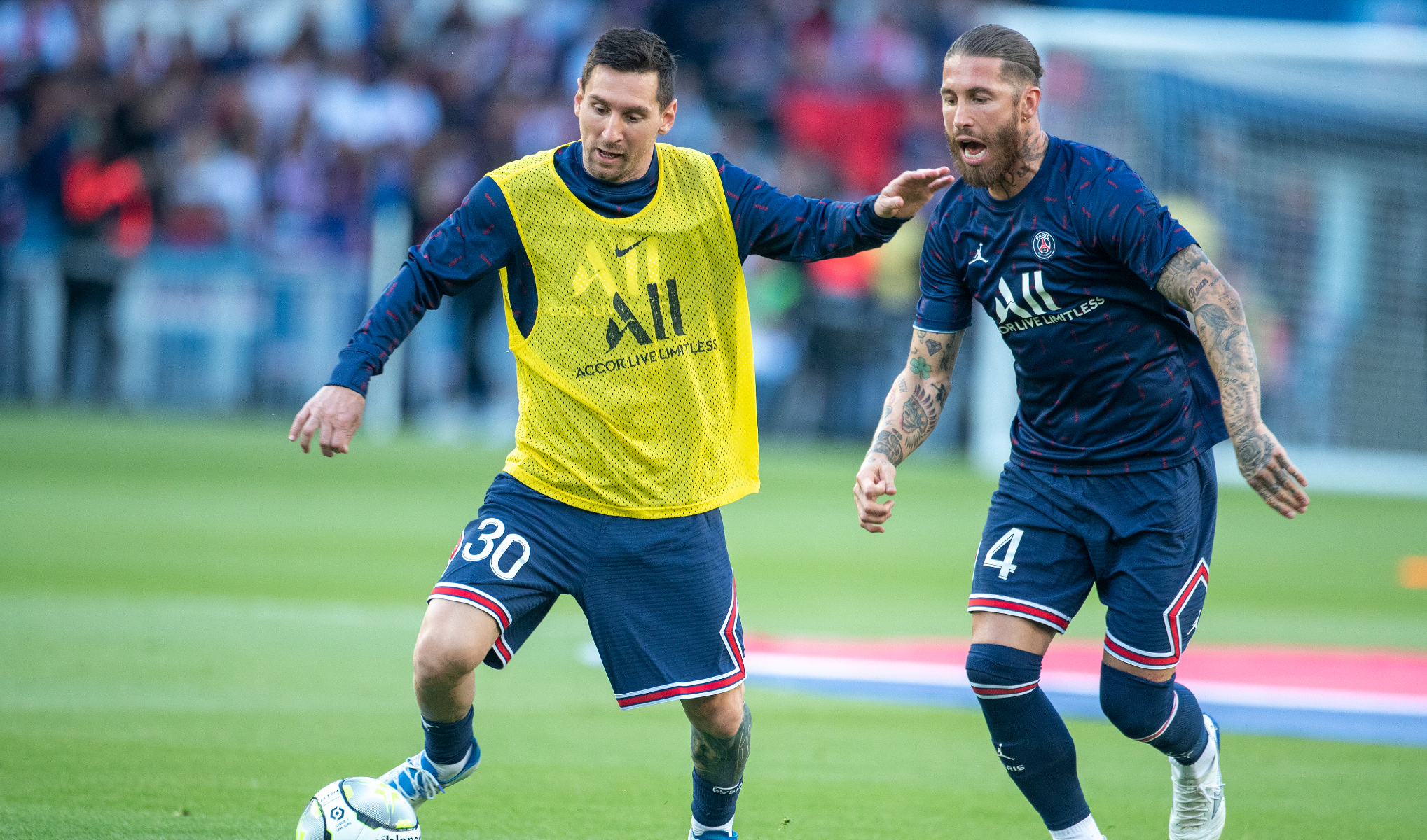 Messi y Sergio Ramos se encararon