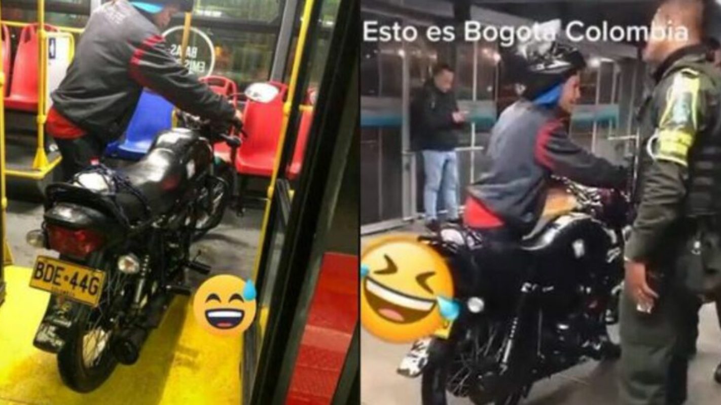 Transmilenio grúa moto