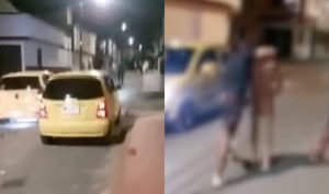 Taxistas golpearon y desnudaron ladrones