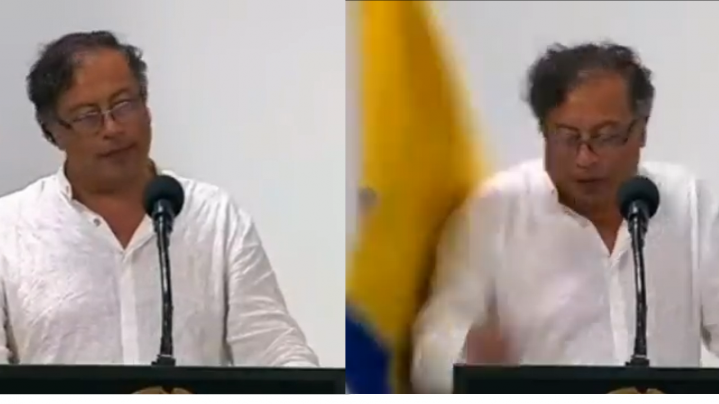 Bandera golpeó a Petro