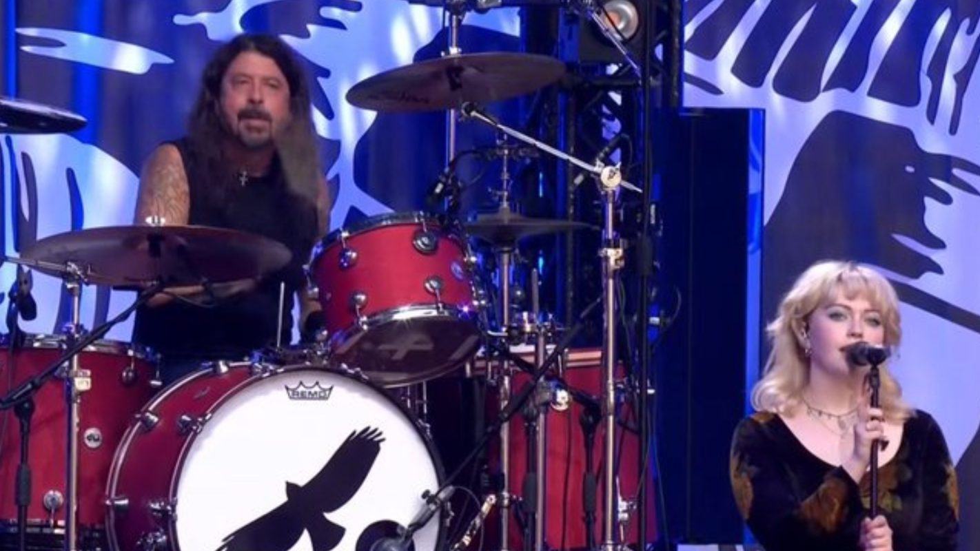 Violet Grohl y Dave Grohl