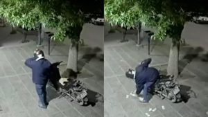 18 10 22 Entró a robar y se le cayó el dinero