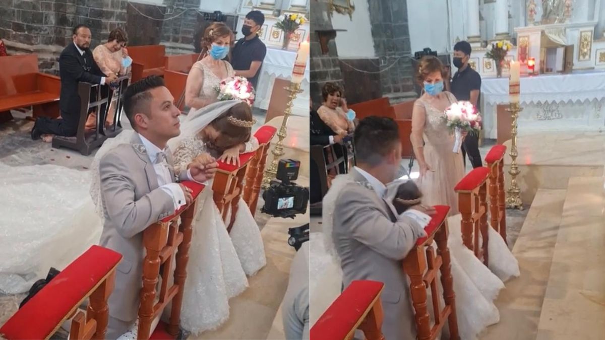 Mujer se desmayó en su boda