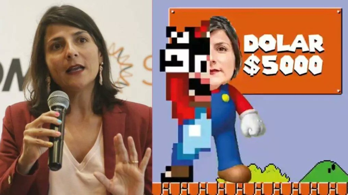 ¿Irene Bros? Crean videojuego a la ministra Vélez para culparla por el disparo del dólar