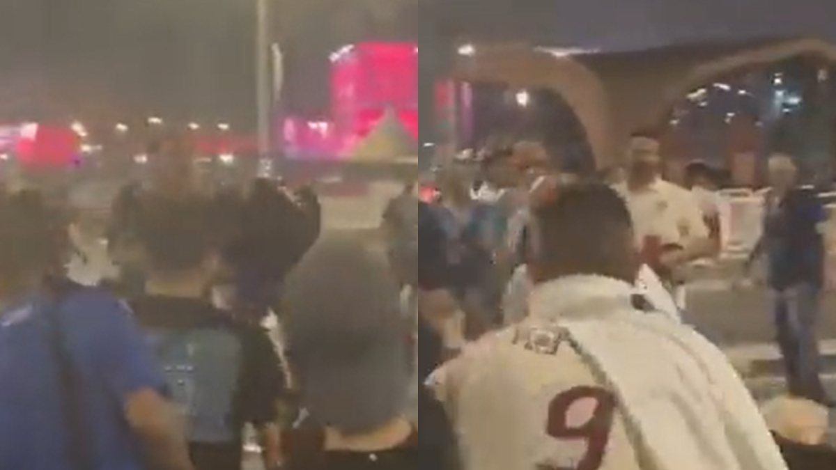 A puños y patadas, hinchas mexicanos y argentinos se pelearon en Qatar