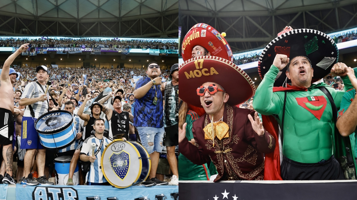 Hinchas argentinos y mexicanos convirtieron estadio en ring y se fueron a los puños