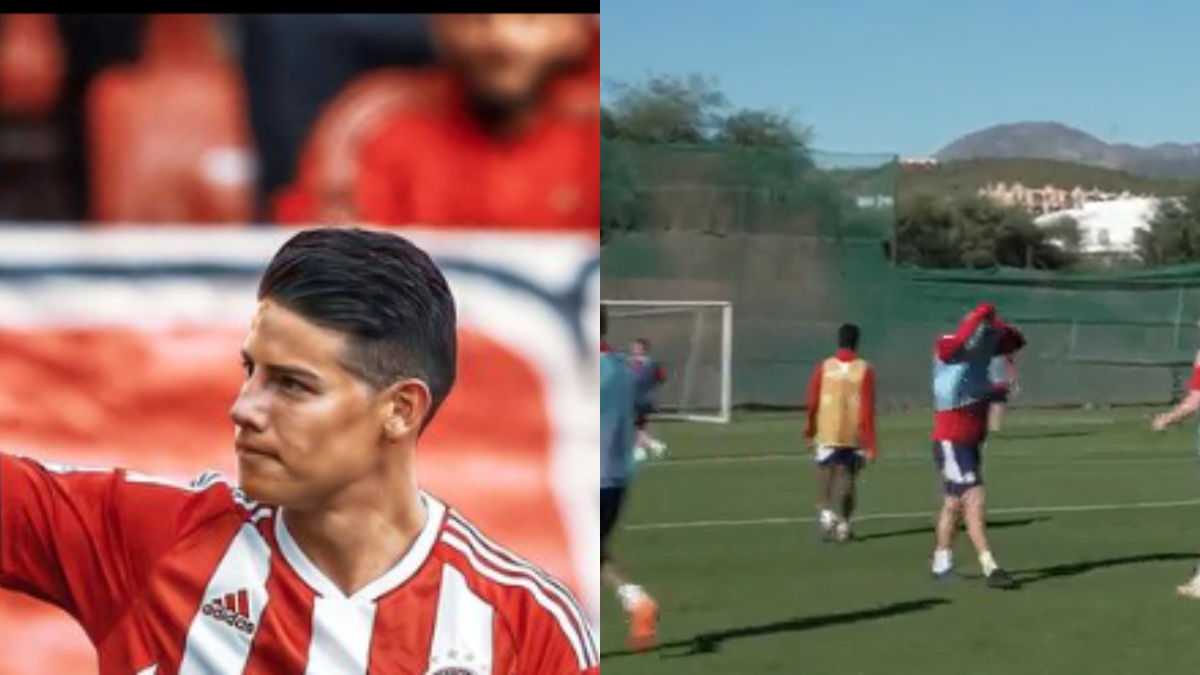 James Rodríguez protagonizó pataleta en pleno entrenamiento y hasta tiró el peto al piso