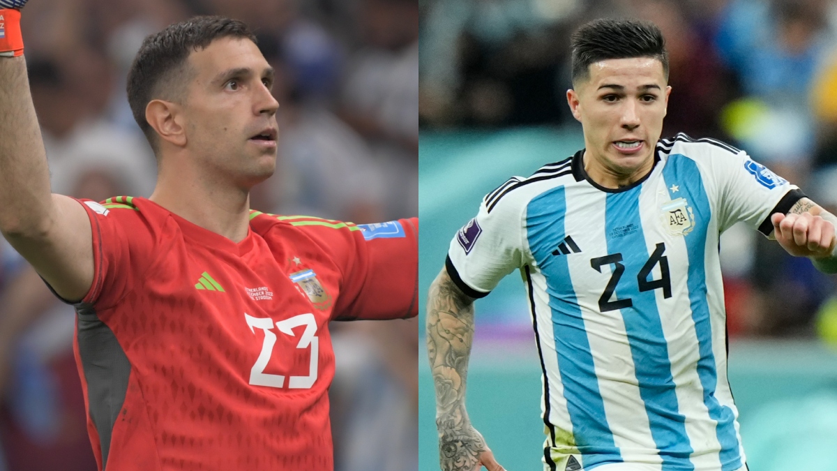 El reclamo de ‘Dibu’ Martínez a Enzo durante la celebración de Argentina en Qatar