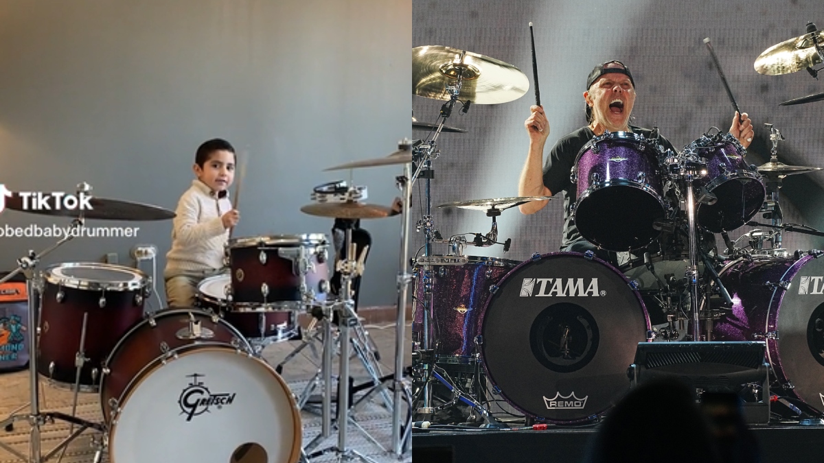 Niño de tres años sorprende con su talento en la batería tras hacer cover de Metallica