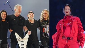 130223 -Rihanna y Metallica - Getty