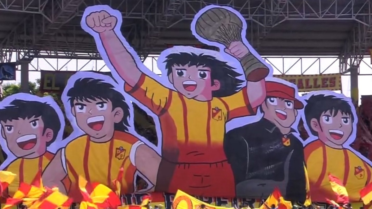 El impresionante tifo de Supercampeones que hicieron los hinchas del Pereira