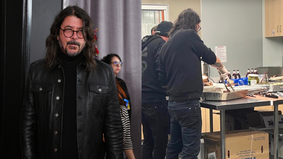 Dave Grohl se fajó y tuvo noble gesto con personas necesitadas en Estados Unidos